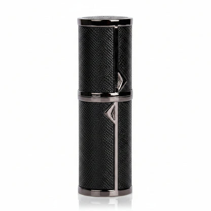 Portable Mini Refillable Perfume Bottle Empty Fine Mist Travel Spray Bottle Scent Pump Case Sprayer (Black）