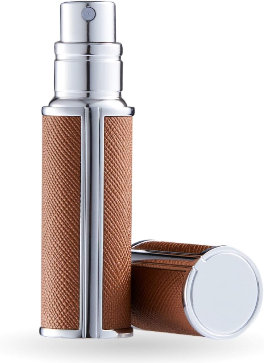 Portable Mini Refillable Perfume Bottle Empty Fine Mist Travel Spray Bottle Scent Pump Case Sprayer (Black）
