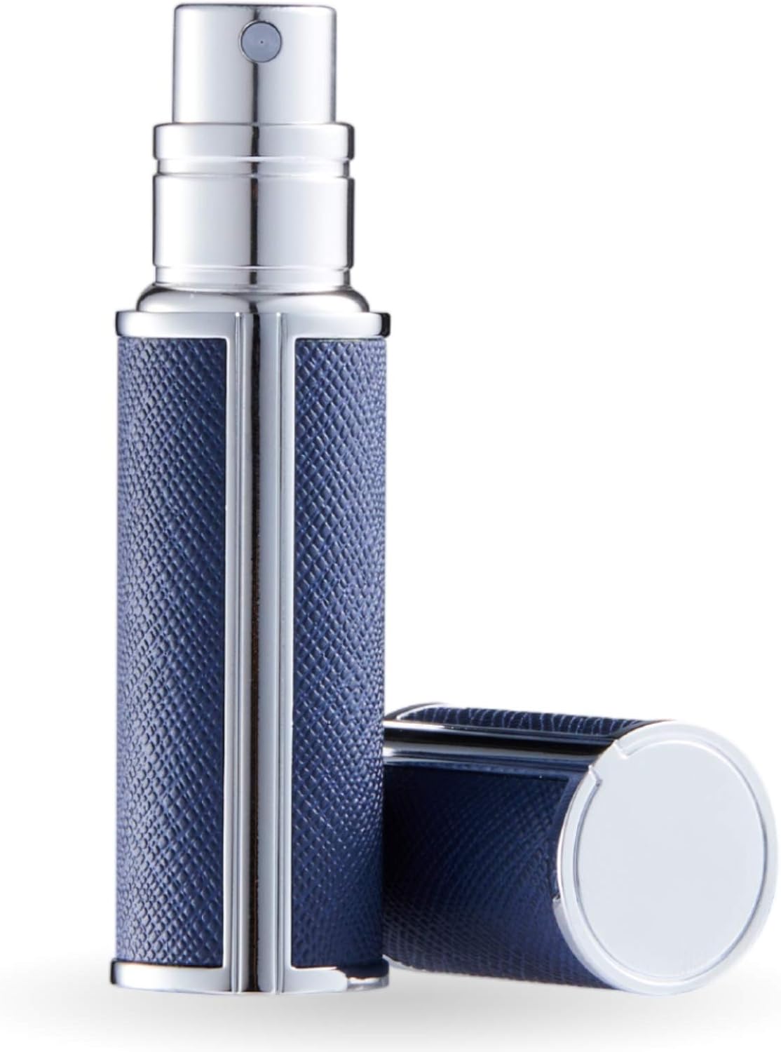 Portable Mini Refillable Perfume Bottle Empty Fine Mist Travel Spray Bottle Scent Pump Case Sprayer (Black）